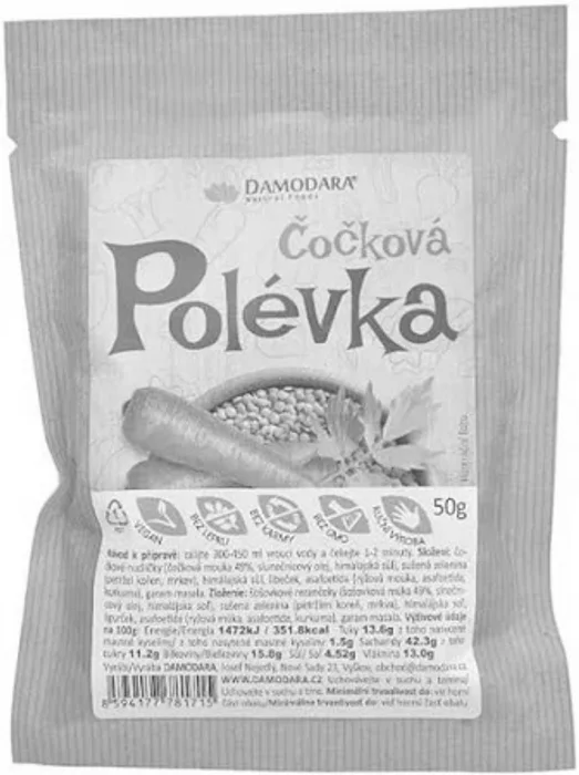 Damodara Instantní polévka čočková 50 g